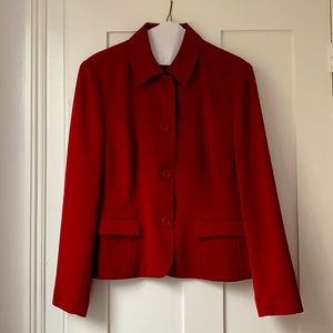 Votre Nom red 4 button blazer